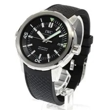 IWC Aquatimer IW329001 44mm SS Rubber Black Dial Automatic Date #C400 2