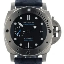 Panerai Submersible Black Dial Titanium 47mm Automatic Movement PAM02305 2