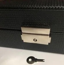 Audemars Piguet Collection Case With Lock & Key Carbon Fiber From Japan 4