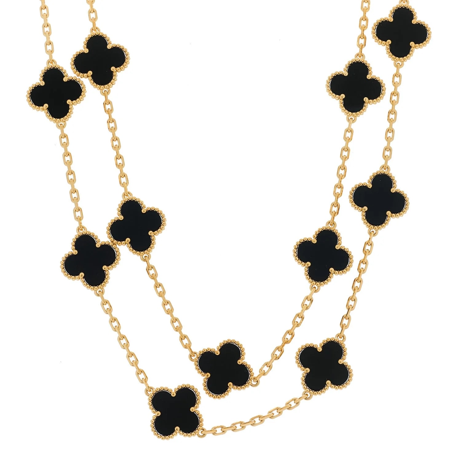 Van Cleef & Arpels — 18K Yellow Gold 5 Motifs Alhambra — Jewelry — resale