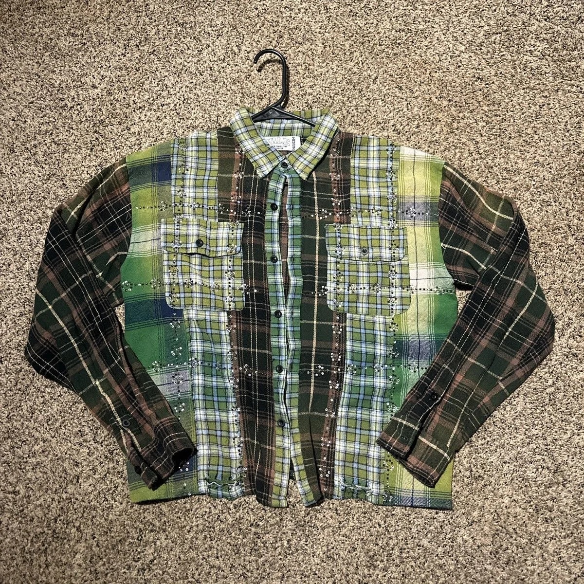 Vale Lives Studded Flannel — streetwear — resale
