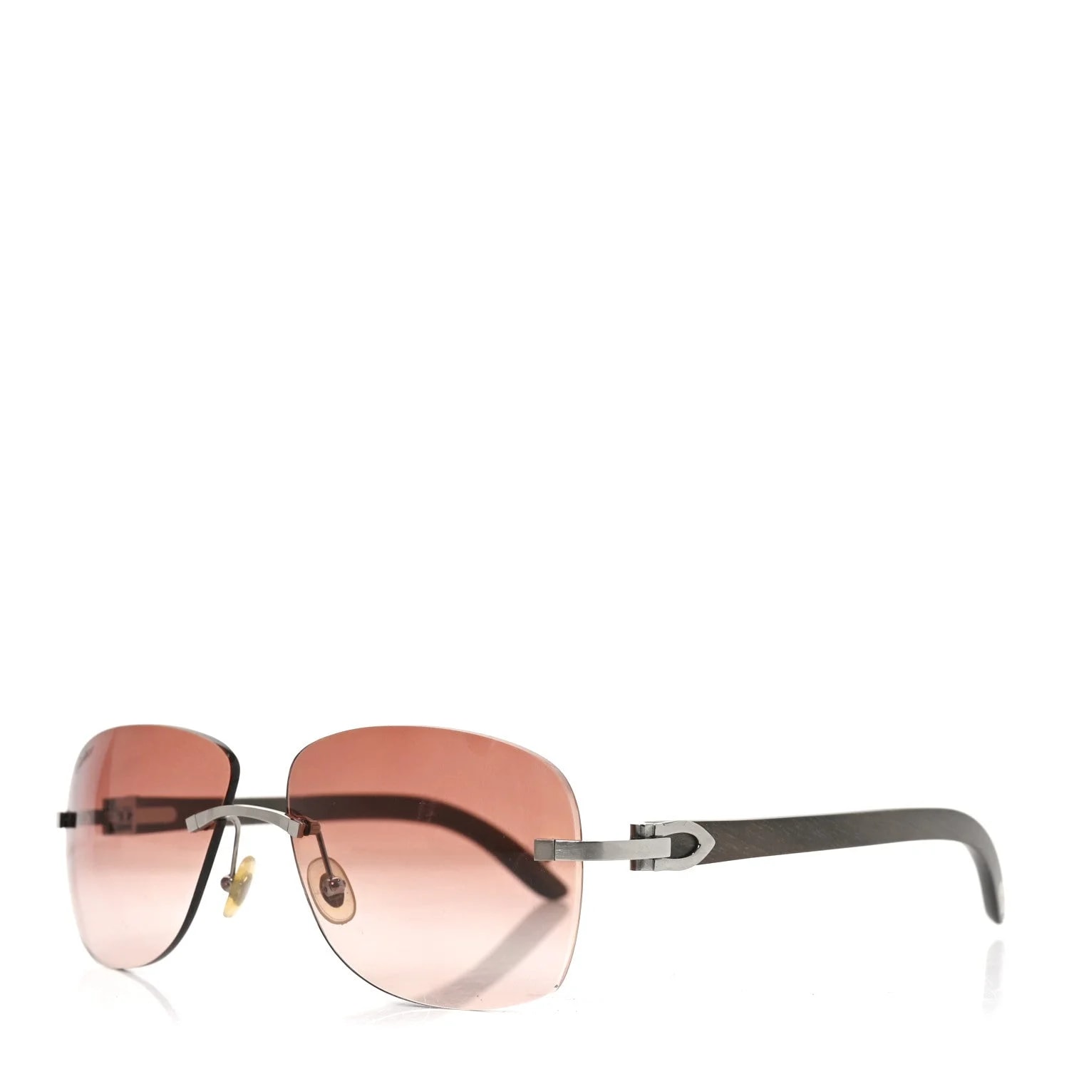 Cartier — Metal Rimless C Decor Sunglasses — Accessory — resale