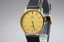 Omega — 1980 Omega de Ville Cal.1365 32mm Gold Push Crown Qz — Watch — resale
