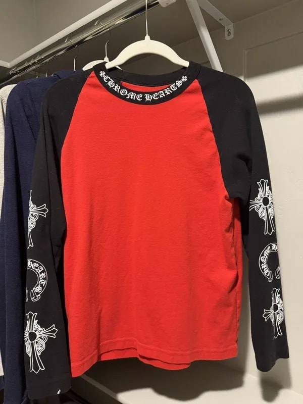 Chrome Hearts — Hearts Baseball Longsleeve — Designer Shoe — resale