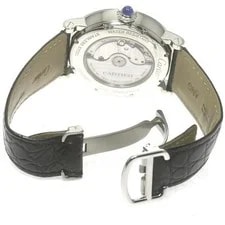 Cartier Ronde Solo W1556368 42mm SS/Leather Silver #C16594 2