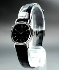 [Near w/Box] Omega de Ville Cal.625 Black Manual Winding From Japan 3