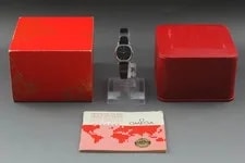 [Near w/Box] Omega de Ville Cal.625 Black Manual Winding From Japan 4