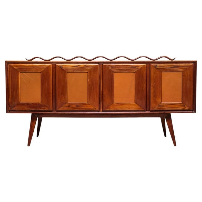 Italian Modern and Sideboard With Undulating Cornice, 1950s — Furniture — resale