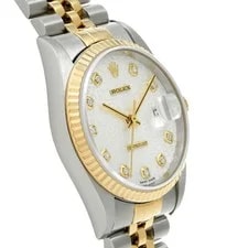 Rolex Datejust 16233G Silver Case Size 36 X 36 Mm 3