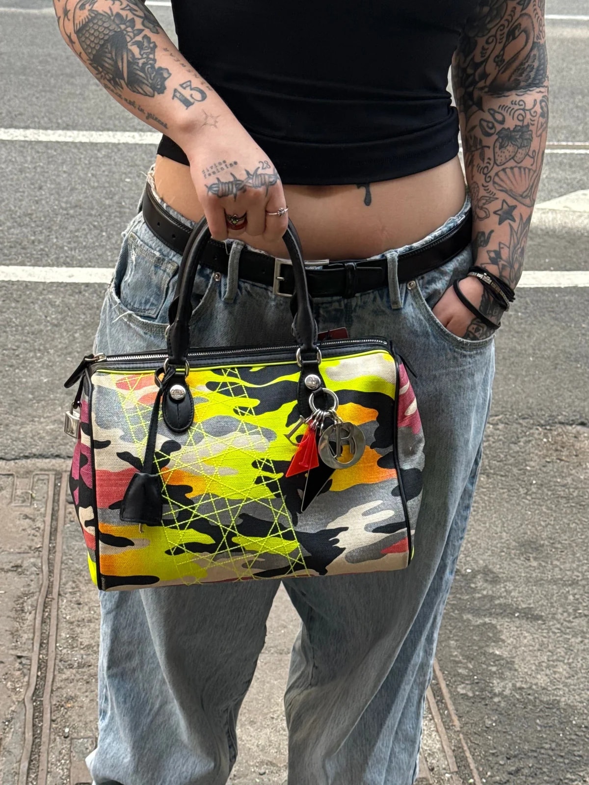 Christian Dior X Anselm Reyle Camouflage Boston 2