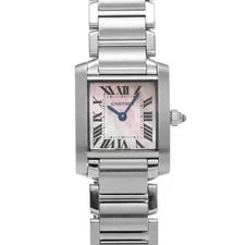 Cartier — Cartier Tank W51028Q3 ( 2384) 25mm Stainless Steel Pink #WW2798 — Watch — resale