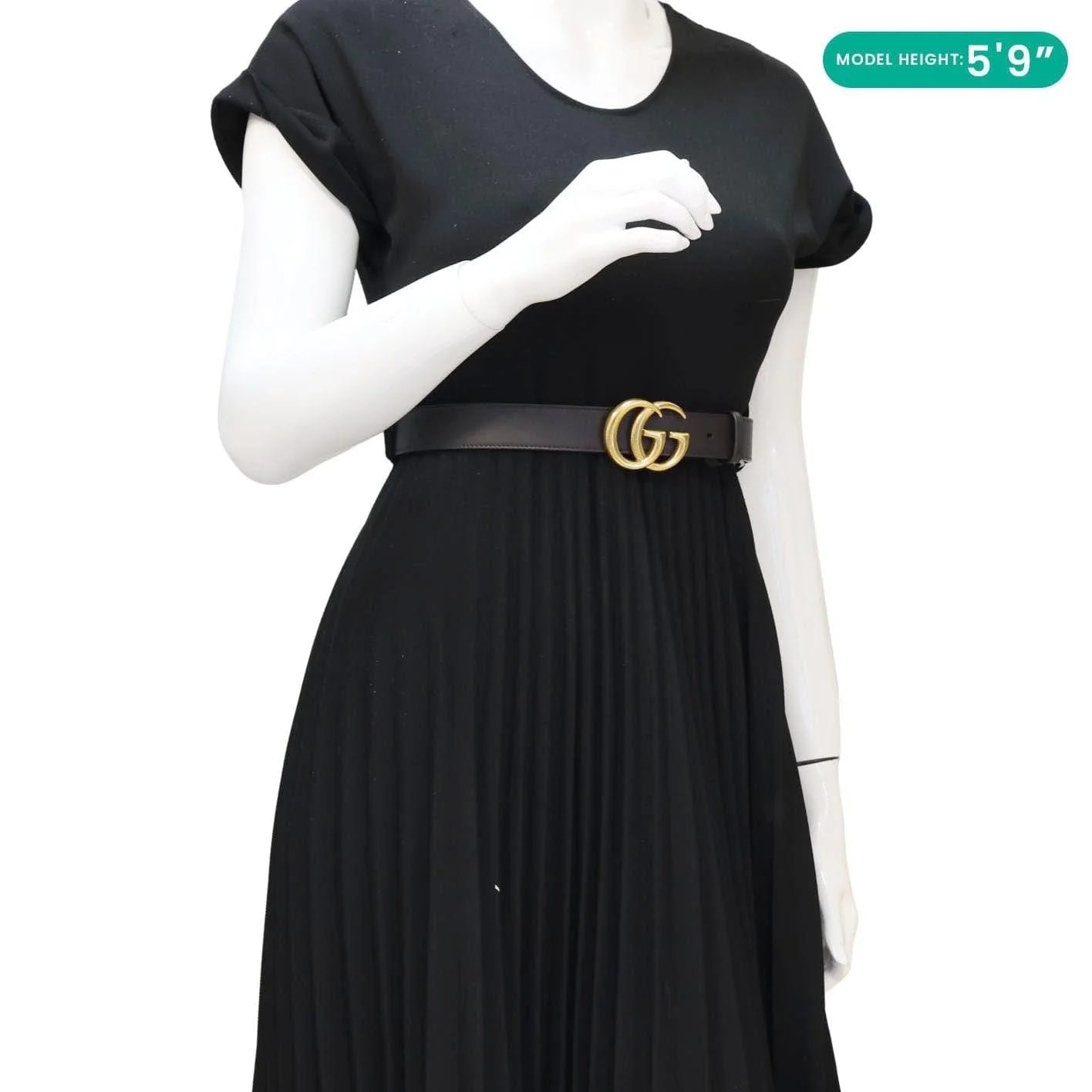 Gucci GG Buckle Marmont Thin Belt 414516 2