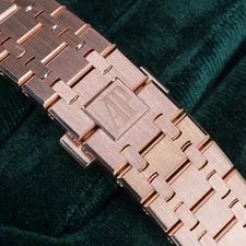 Audemars Piguet Royal Oak Chronograph Blue Dial Rose Gold Full SET 26331OR 3