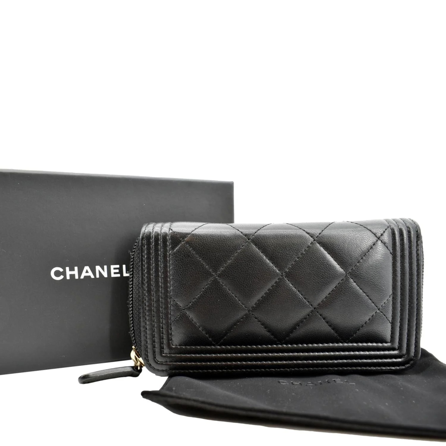 Chanel Small Boy Zip Around Wallet 2