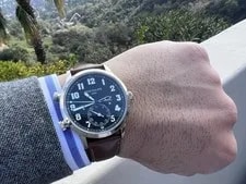 Patek Philippe Calatrava Pilot Travel Time 42mm 5524G-001 White Gold Blue Dial 2 3