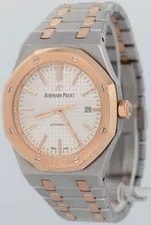 Papers Audemars Piguet Royal Oak White Steel Gold 41mm 15400SR.OO.1220SR.01 BOX 3
