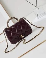Chanel Flap Crossbody Hardware Chain Strap Turn Lock 4