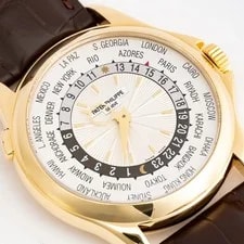 Patek Philippe World Time 5130J 18K Yellow Gold Box Papers 4