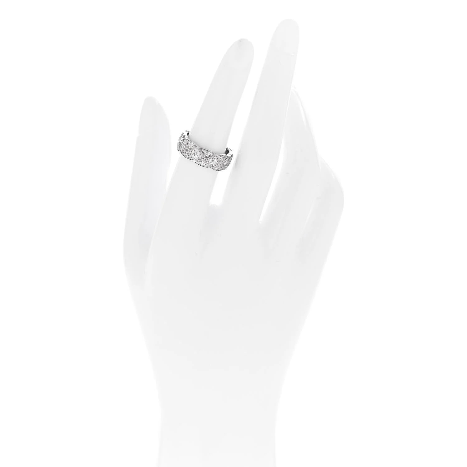 18K White Gold Small Coco Crush Pave 52 6 2
