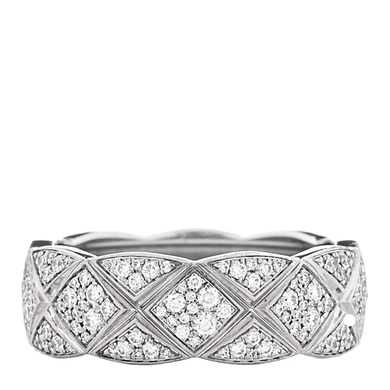 18K White Gold Small Coco Crush Pave 52 6 3