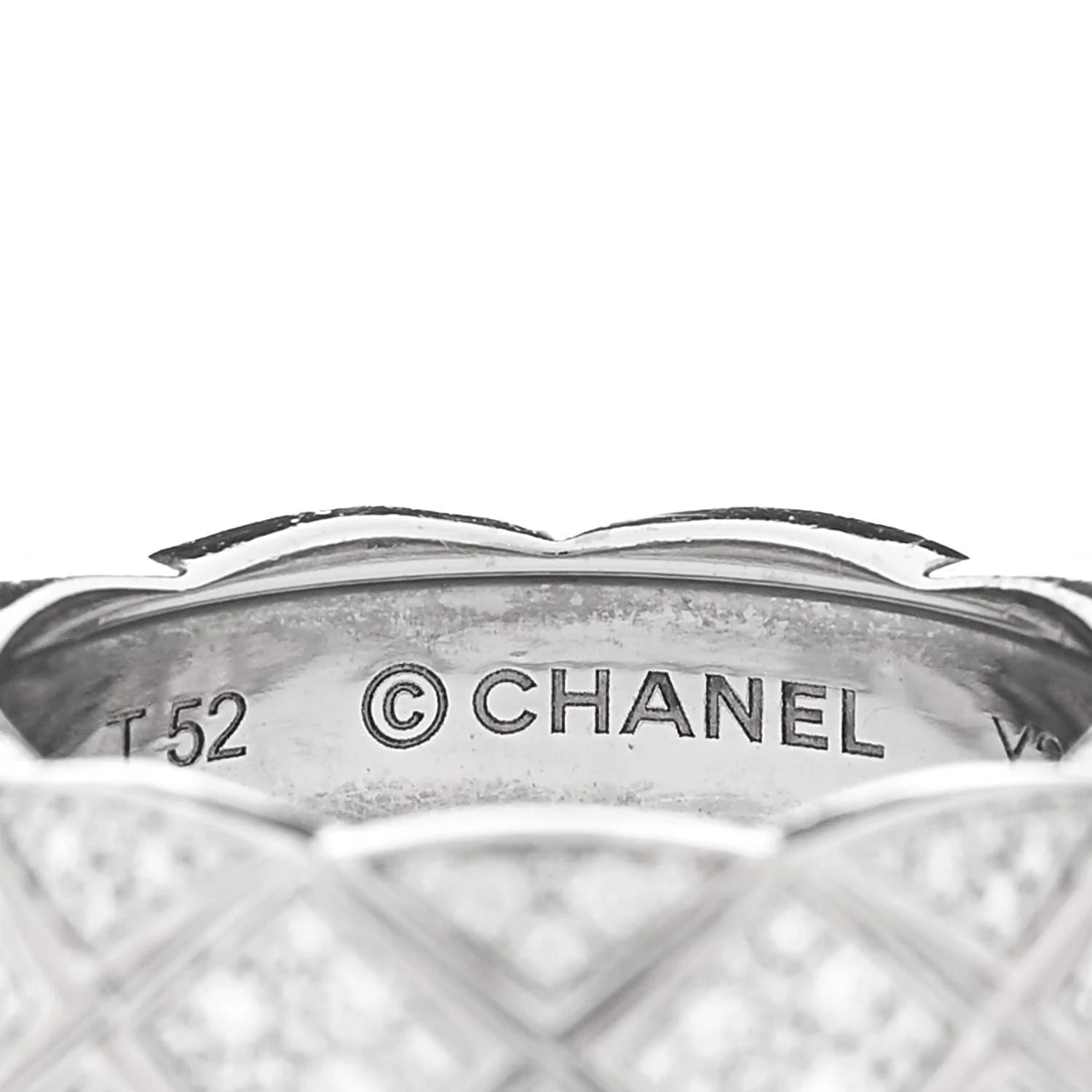 18K White Gold Small Coco Crush Pave 52 6 4
