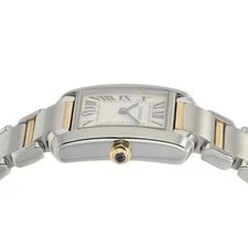 Cartier Tank Francaise Silver Color Dial Gold & Steel 20mm Quartz W51007Q4 4
