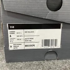 NEW Balance 550 Low Top Size US 6 D 3