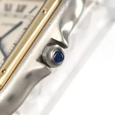 Authentic Cartier Pantheresm 2-ROW W25029B6 SSxYG Quartz #270-004-288-6645 4