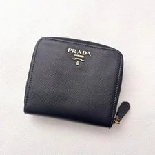 Prada Compact Zip Bifold Wallet 0216 From Japan 2