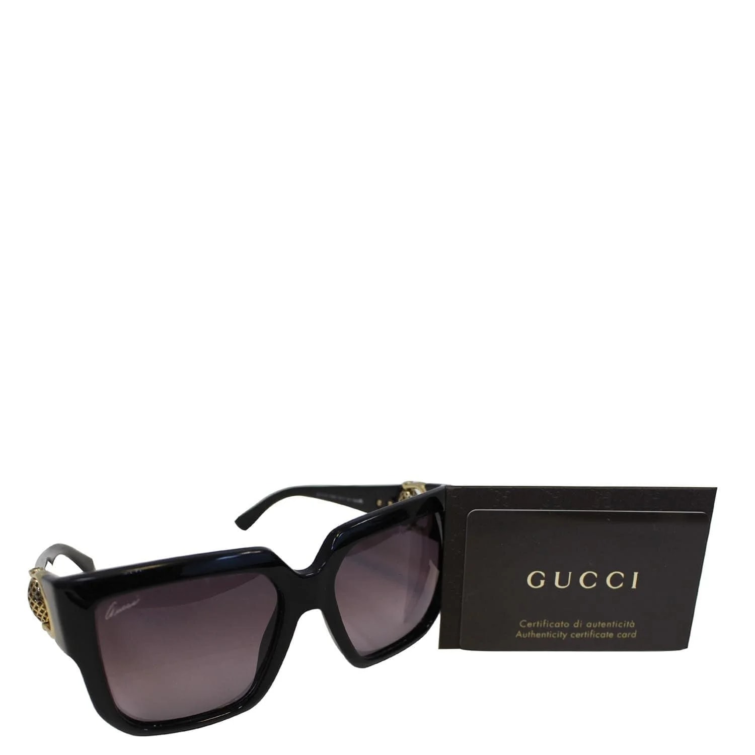 Gucci — Gucci Square Frame Horsebit Sunglasses 3713 — Accessory — resale
