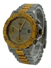 Heuer (Pre-Tag) 38mm Two Tone 3000 Series Chronograph Swiss 234.206! 3