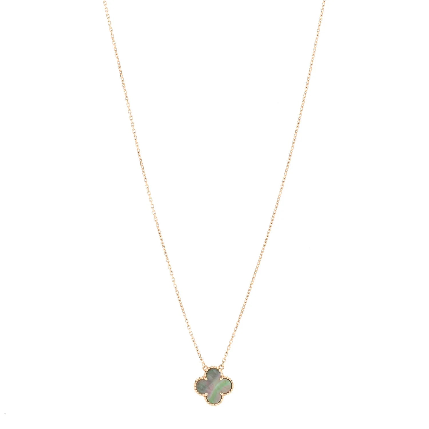 Van Cleef & Arpels — 18K White Gold Mother of Pearl Alhambra — Jewelry — resale