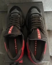 Size 10UK- Authentic Prada ’s America’s Cup Low Top / 4E3400 4