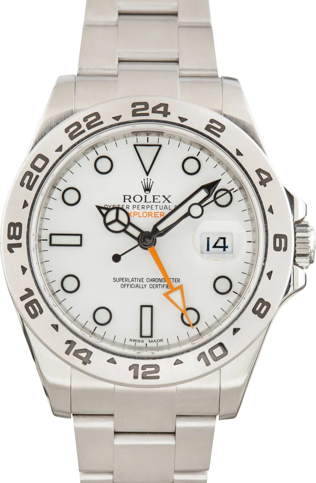 Rolex — Stainless Steel Rolex Explorer II White Dial Ref 216570 — Watch — resale