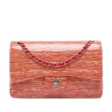 Chanel — Chanel Classic Striped Double Flap — Handbag — resale