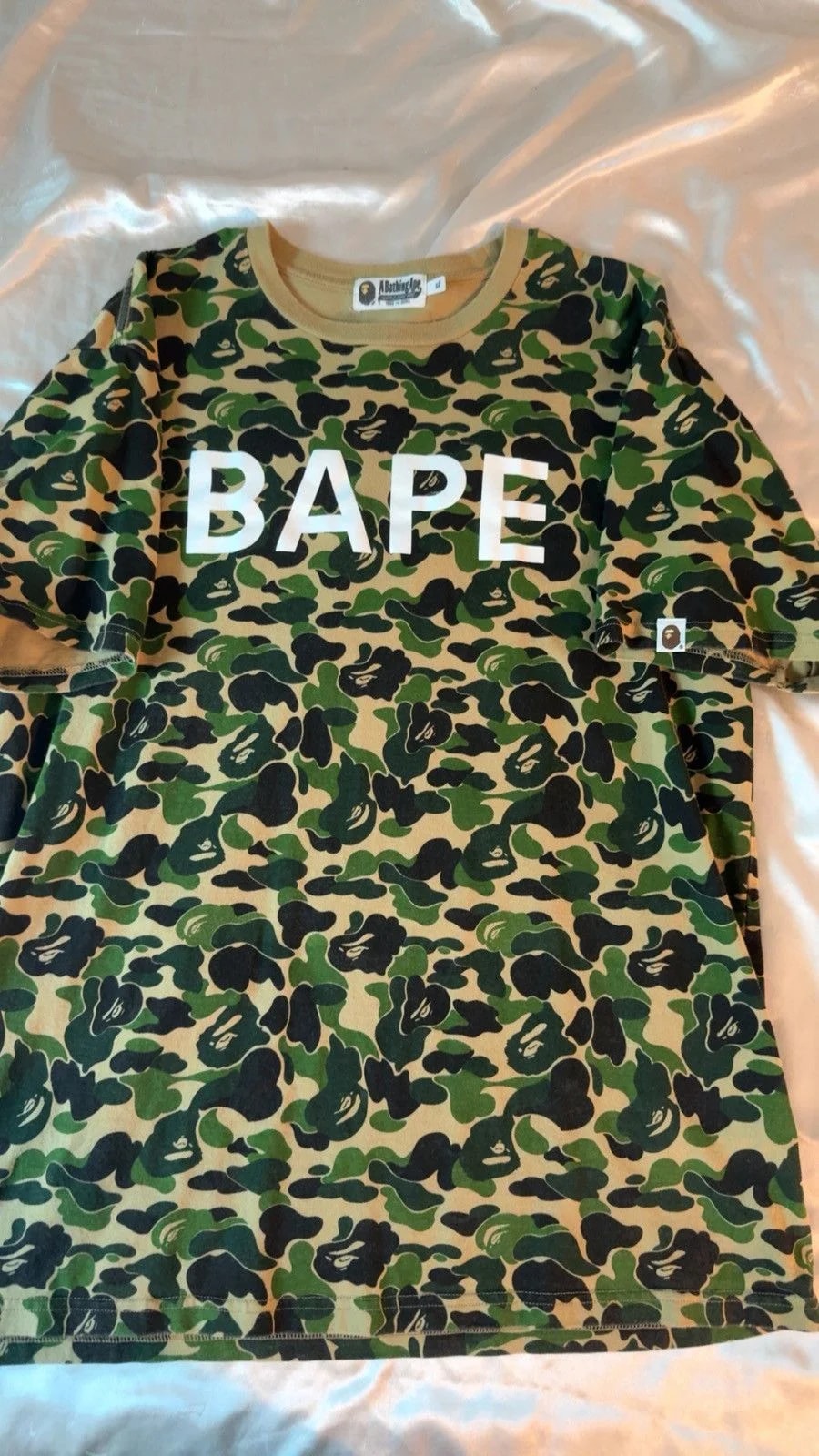 A Bathing Ape — A Bathing Ape ABC Camo Spellout Tee — streetwear — resale