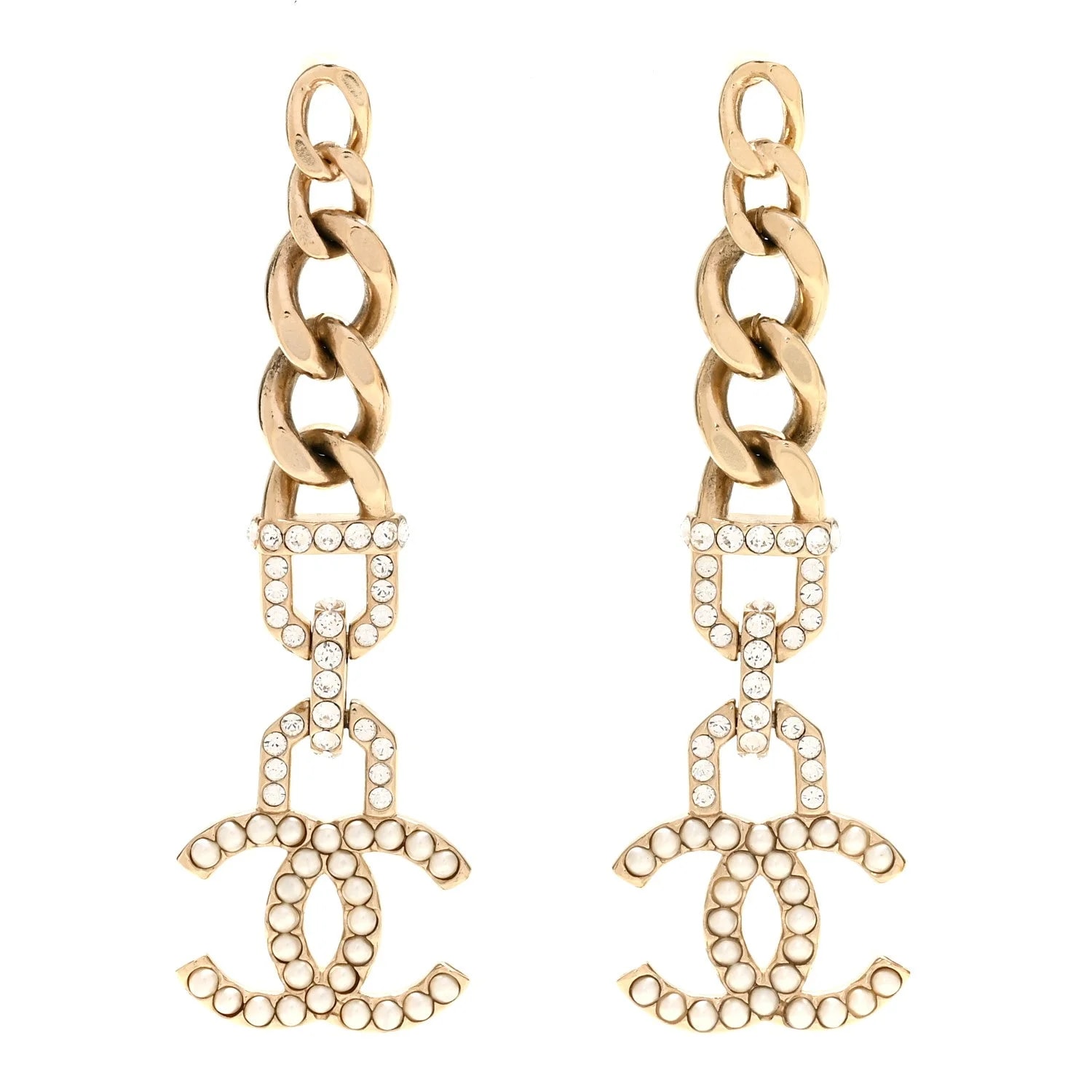 Chanel — Metal CC Vendome CC Dangle — Jewelry — resale