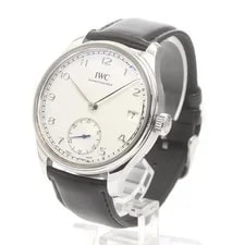 IWC Portugieser Hand-wound Eight Days IW510203 43mm SS Silver #C3539 2
