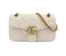 Gucci — Gucci GG Marmont Medium Matelassé Aged — Handbag — deal