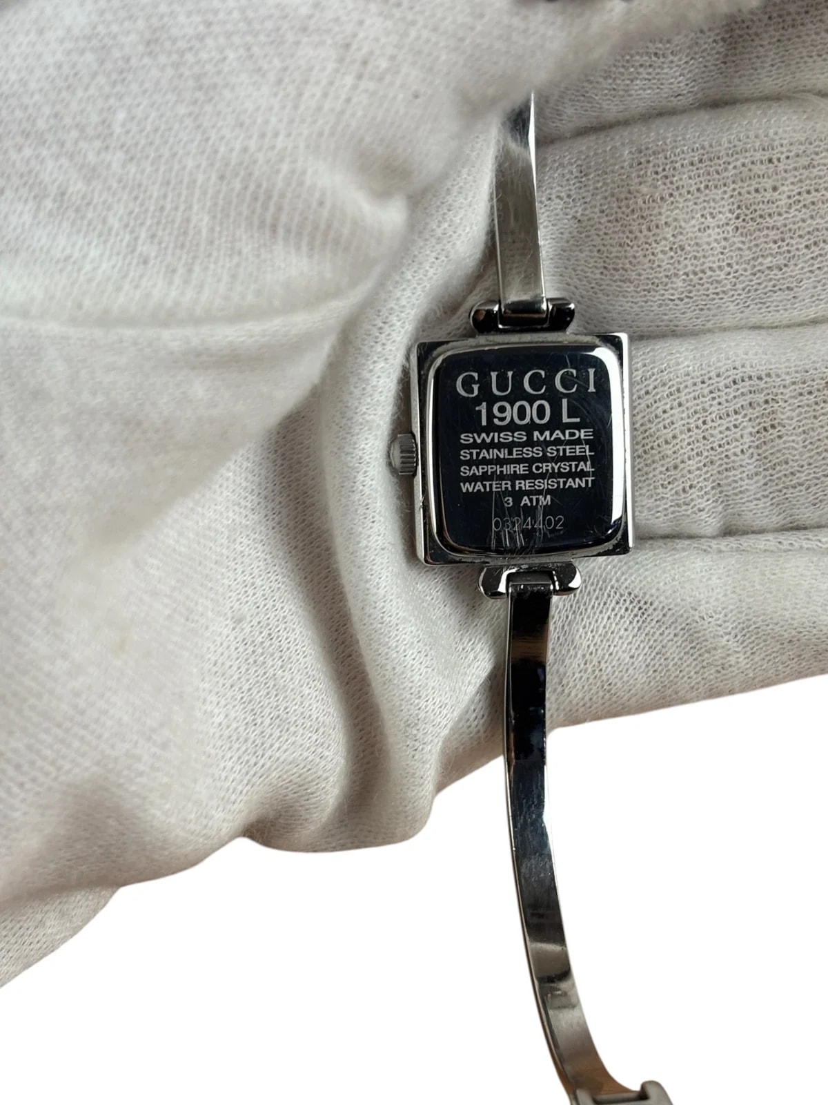 Gucci Ice Blue Dial Square Bangle 2