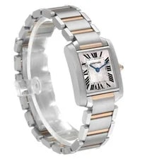 Cartier Tank Francaise Steel Rose Gold Mother of Pearl W51027Q4 4