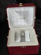 Cartier — Cartier Panthère Ruban W61001T9 Pink Mother of Pearl Box Papers Set — Watch — resale