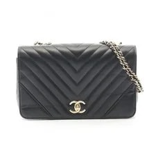 Chanel — Chanel Chevron V-Stitch Full Flap W Chain #RC1016 — Handbag — resale