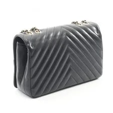 Chanel Chevron V-Stitch Full Flap W Chain #RC1016 2