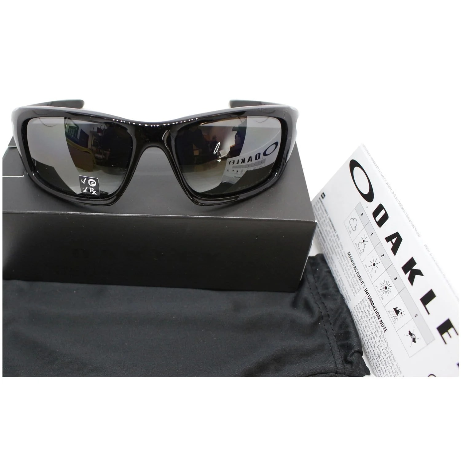 Oakley 12-837 Valve Polished Sunglasses Iridium Polarized Lens 2
