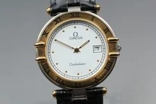 Omega Constellation 196.0360 Date Roman 18k White Quartz Japan — Watch — resale