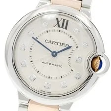 Cartier — Cartier Baron Blue WE902031 11P Diamond Silver Dial Automatic Watch_962531 — Watch — resale