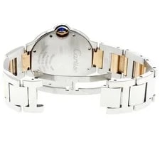 Cartier Baron Blue WE902031 11P Diamond Silver Dial Automatic Watch_962531 4