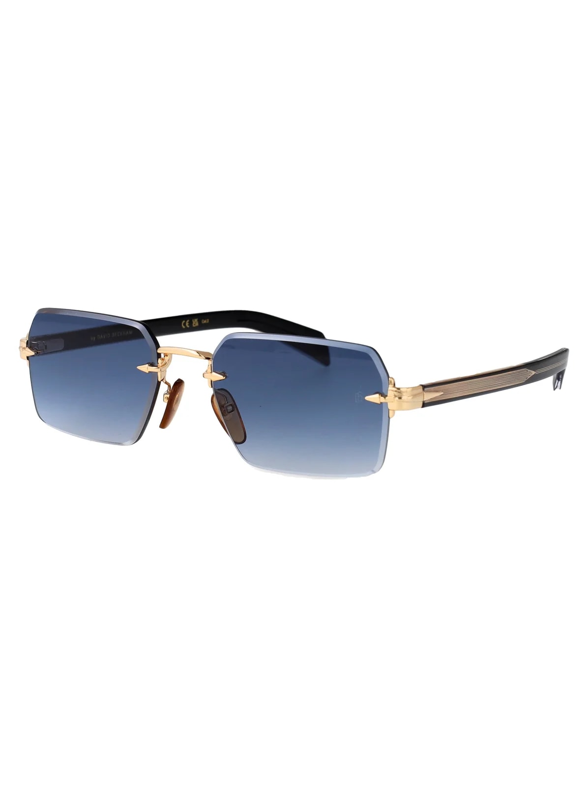 Eyewear By David Beckham Frameless Metal Sunglasses — 2
