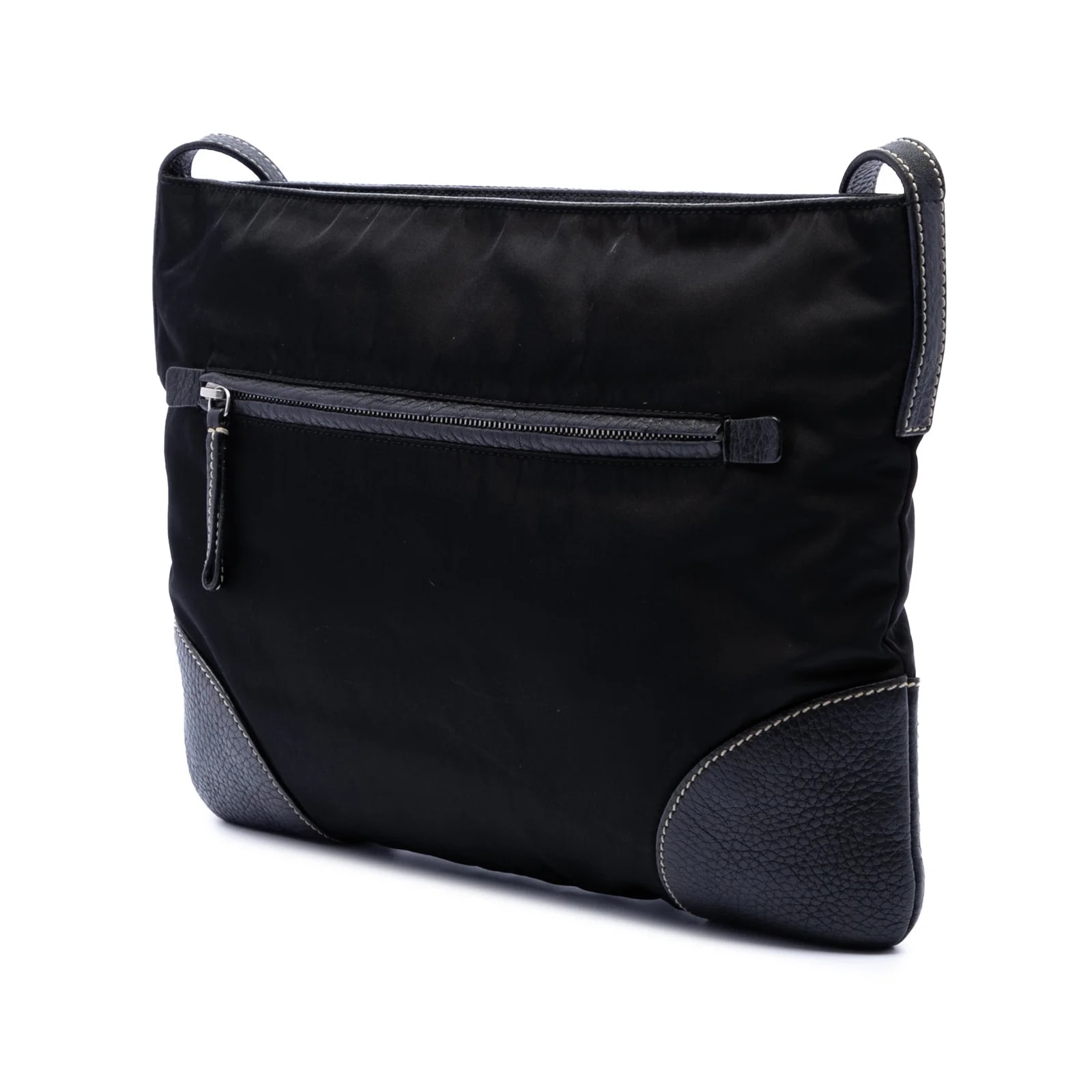 Vitello Daino Trimmed Zip Top Crossbody 2